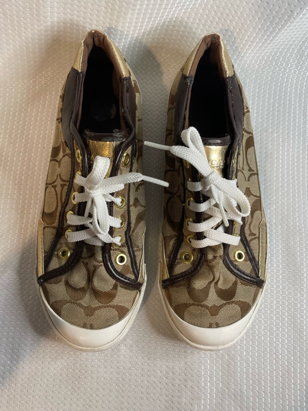 Coach Signature Logo Felix  Sneakers / Tennis Shoes, Size 8.5